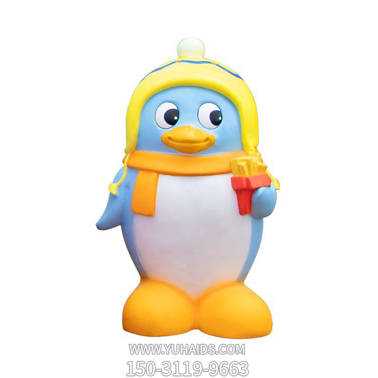 商场摆放玻璃钢卡通企鹅公仔小品博鱼网页版