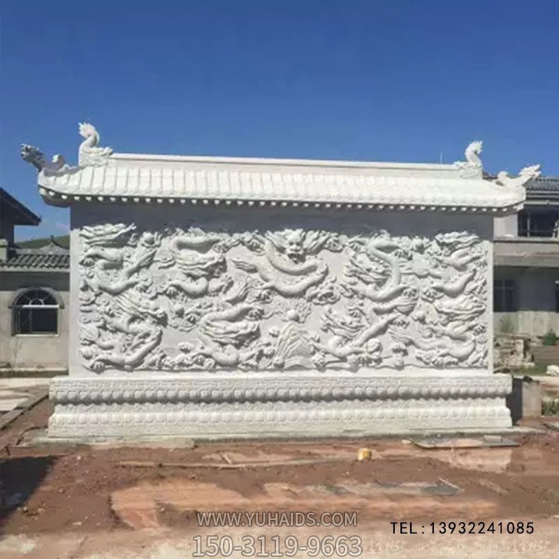庭院浮雕九龙影壁装饰壁画博鱼网页版