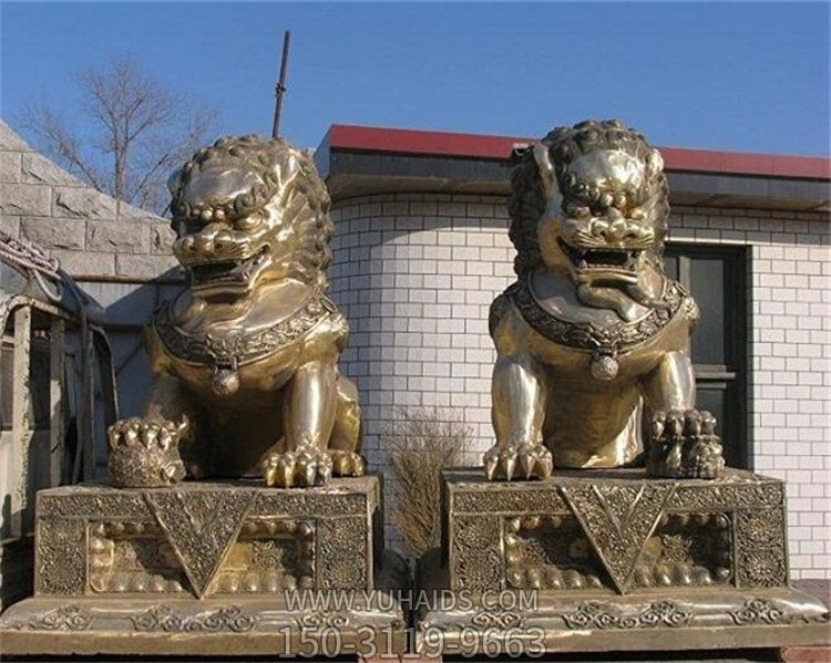 庭院门口大型镇宅辟邪狮子博鱼网页版