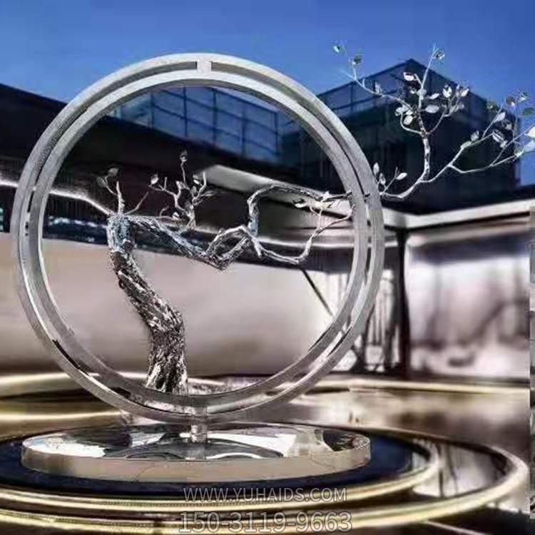 不锈钢几何户外园林树枝圆环博鱼网页版