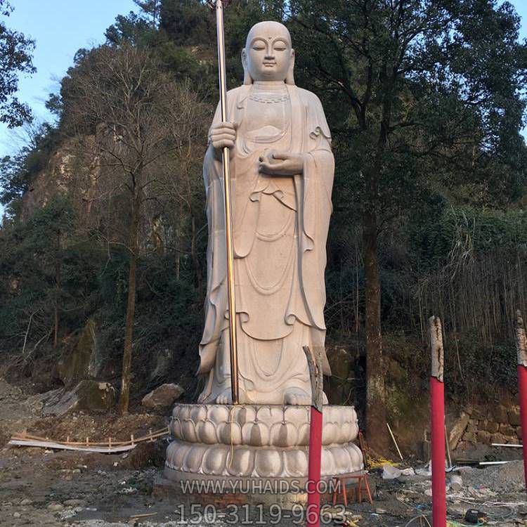 寺庙户外摆放 花岗岩地藏菩萨站像佛像博鱼网页版