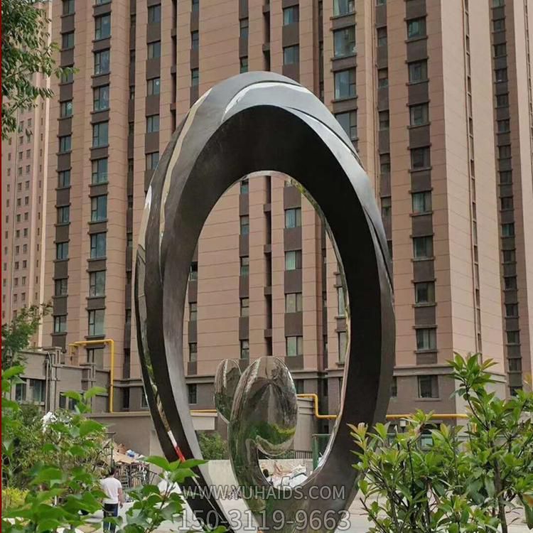 别墅小区不锈钢创意圆环博鱼网页版