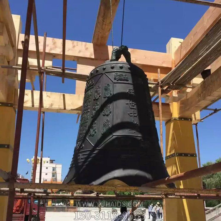 青铜铸造大型长鸣警钟 寺院装饰祈福挂钟博鱼网页版