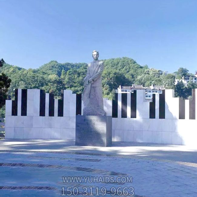 景区广场著名音乐家石雕聂耳博鱼网页版