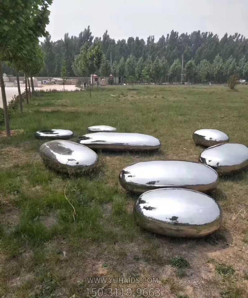 草坪创意不锈钢鹅卵石博鱼网页版