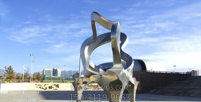 景区装饰大号不锈钢抽象创意琴博鱼网页版