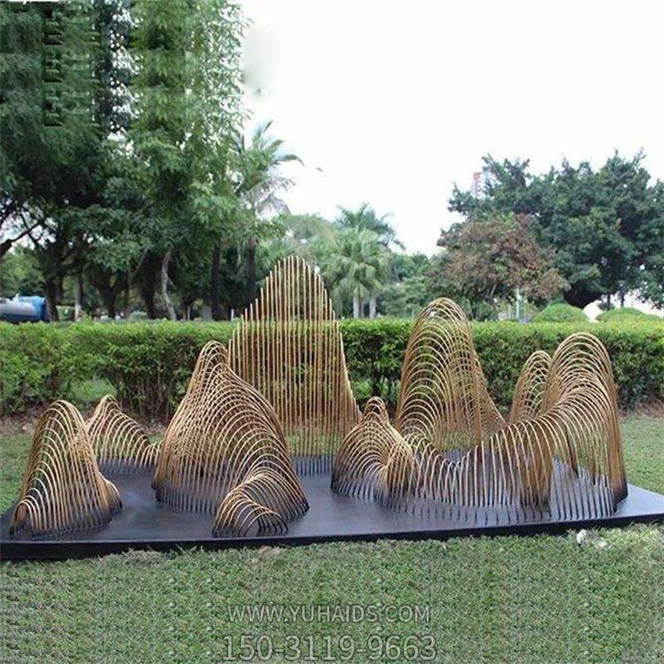 不锈钢创意金属假山博鱼网页版