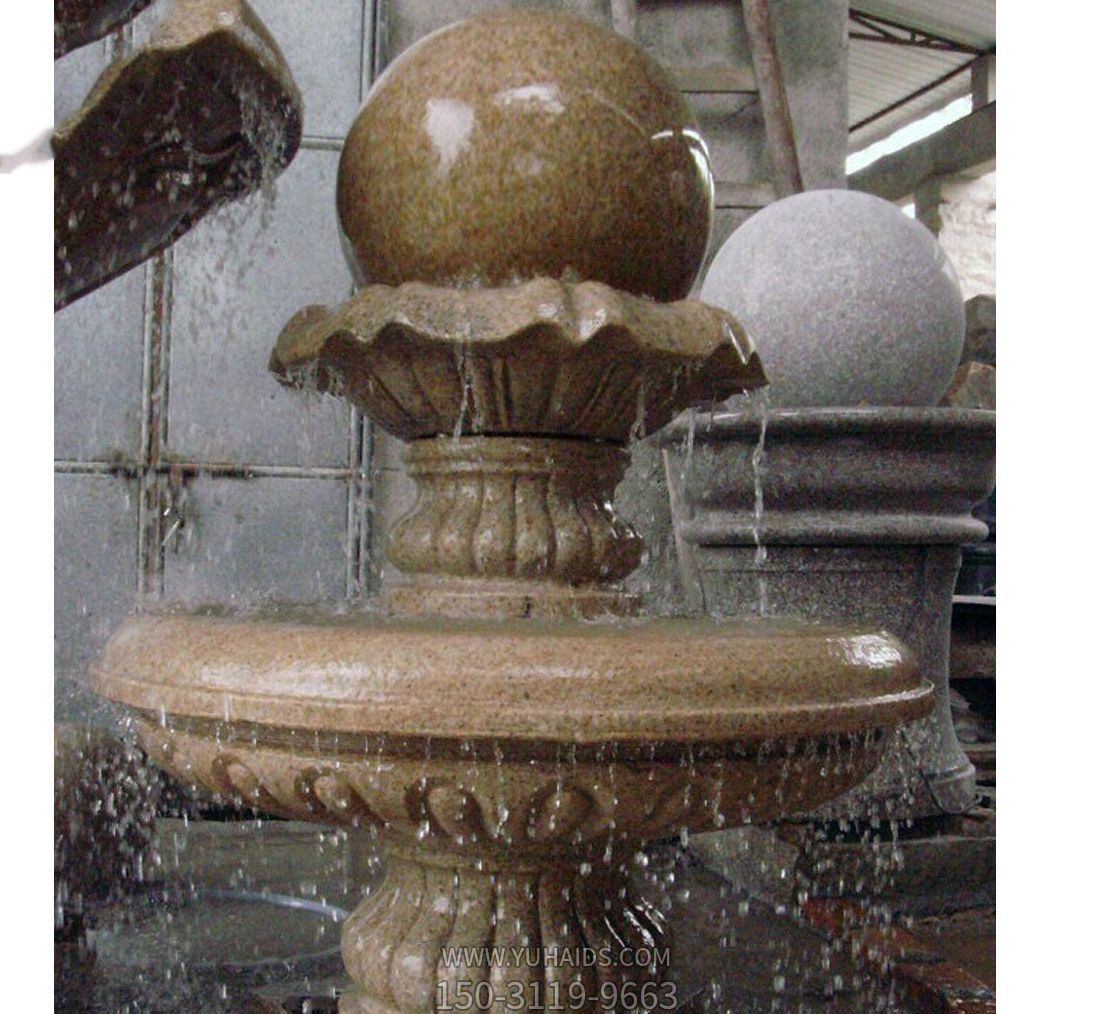 别墅景观大理石风水球喷泉博鱼网页版