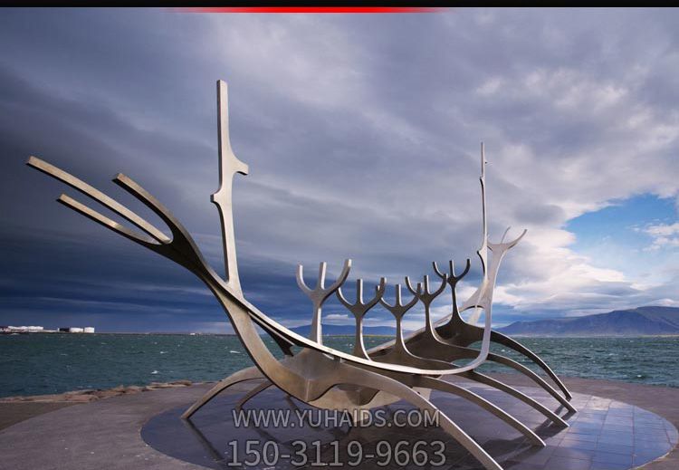 海边广场抽象不锈钢树枝景观博鱼网页版