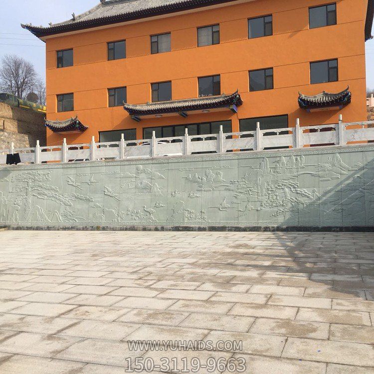 校园户外操场大理石石雕围栏博鱼网页版摆件