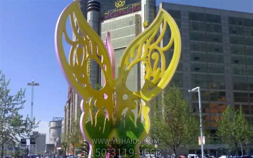 街道不锈钢彩绘蝴蝶博鱼网页版