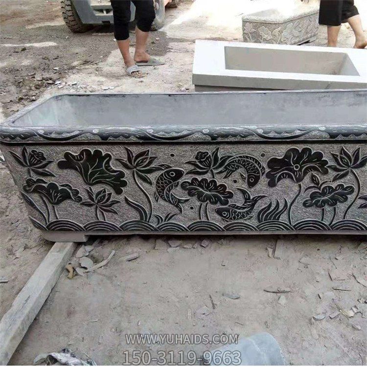 仿古做旧长方形鱼缸摆件博鱼网页版