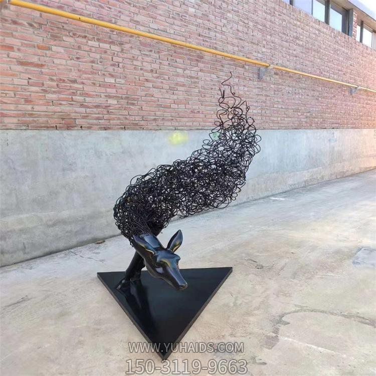 不锈钢拉丝创意抽象鹿头景观博鱼网页版