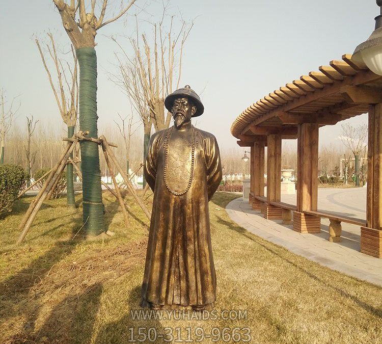 学院广场晚晴爱国英雄林则徐玻璃钢仿铜博鱼网页版