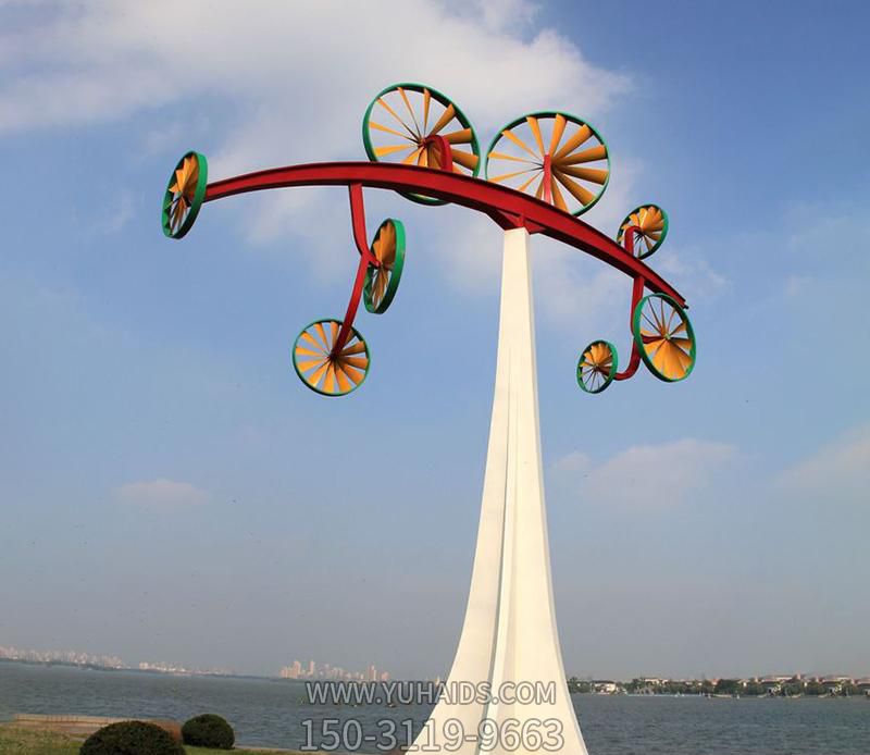 园林景区摆放镂空不锈钢风车博鱼网页版