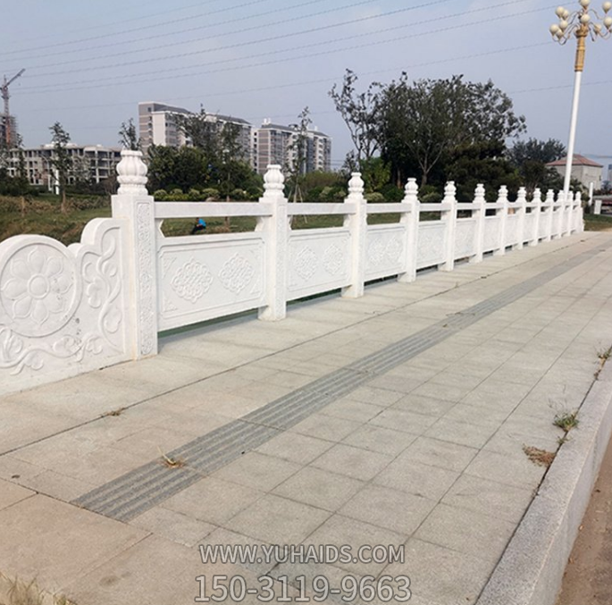 园林河道护栏板，汉白玉石栏杆博鱼网页版