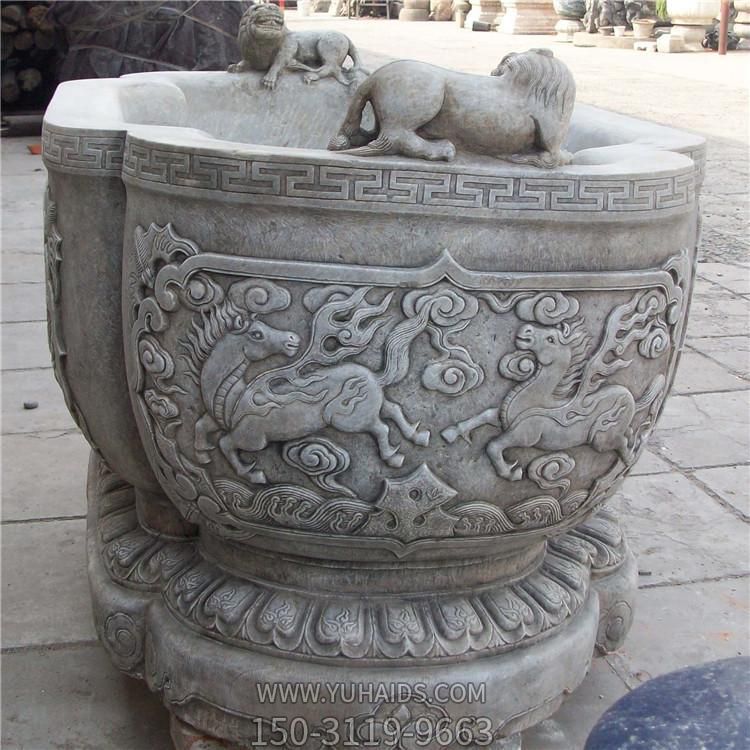 青石石雕户外景观园林浮雕摆件博鱼网页版