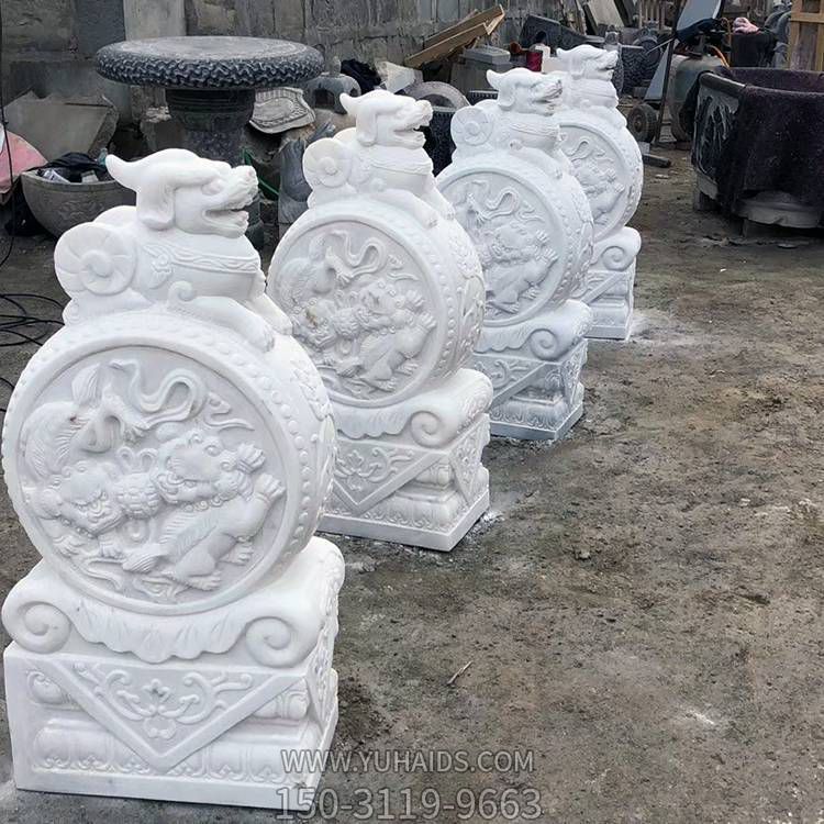 大理石石雕户外庭院别墅抱鼓石博鱼网页版