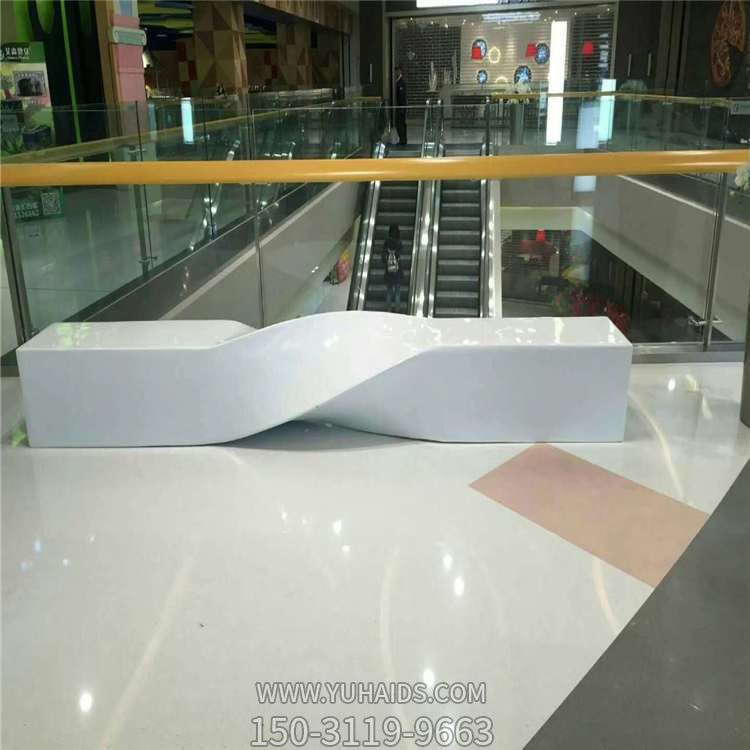 商场美陈装饰摆件不锈钢抽象异性座椅博鱼网页版