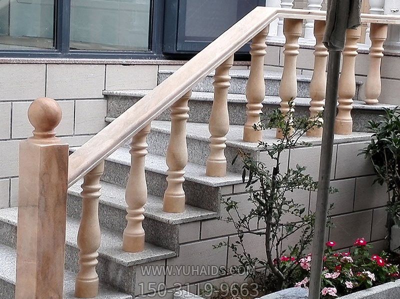 庭院楼梯晚霞红欧式罗马柱扶手博鱼网页版