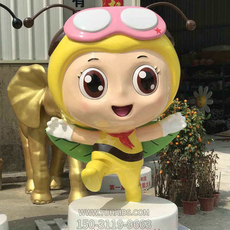 商场园林玻璃钢卡通蜜蜂博鱼网页版