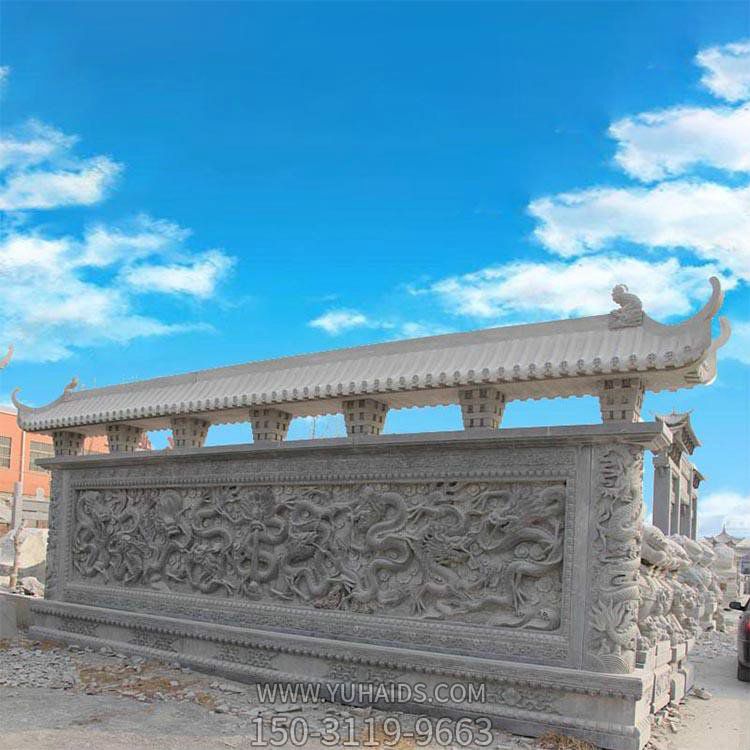 公园别墅大型大理石石雕影壁博鱼网页版