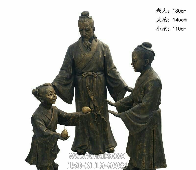 校园历史典故铜雕孔融让梨博鱼网页版