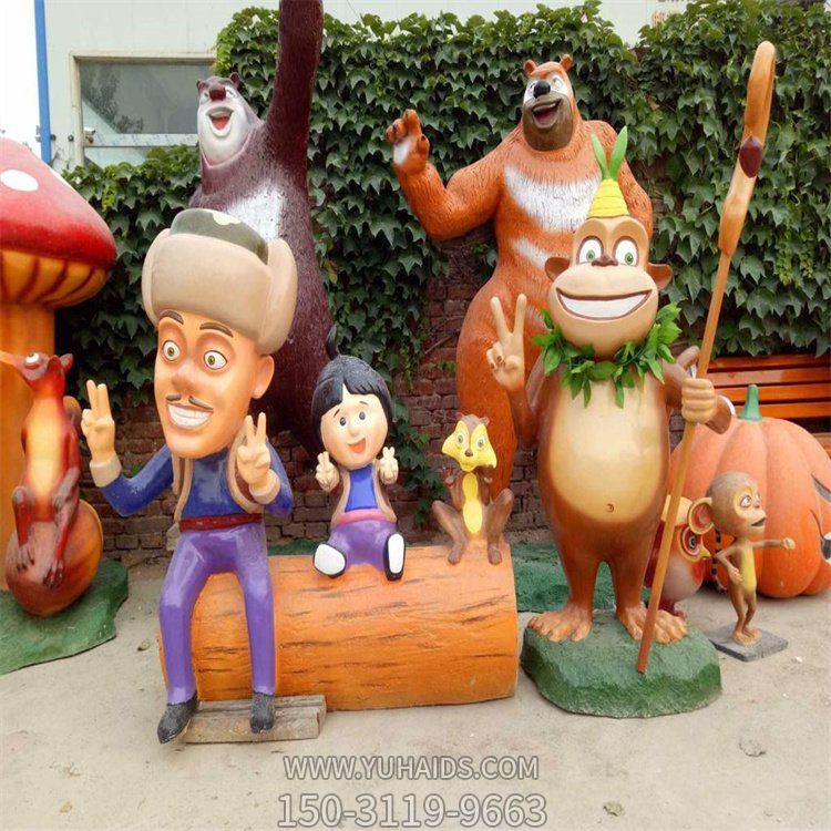 游乐园玻璃钢卡通影城卡通动漫人物博鱼网页版、