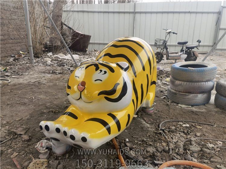 幼儿园玻璃钢彩绘抽象老虎博鱼网页版