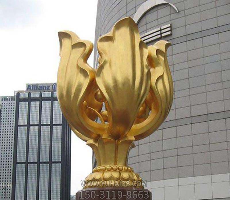 公园广场不锈钢紫荆花花朵博鱼网页版