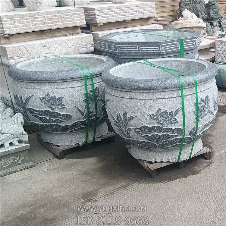 别墅门口装饰花盆 石头中式缸博鱼网页版