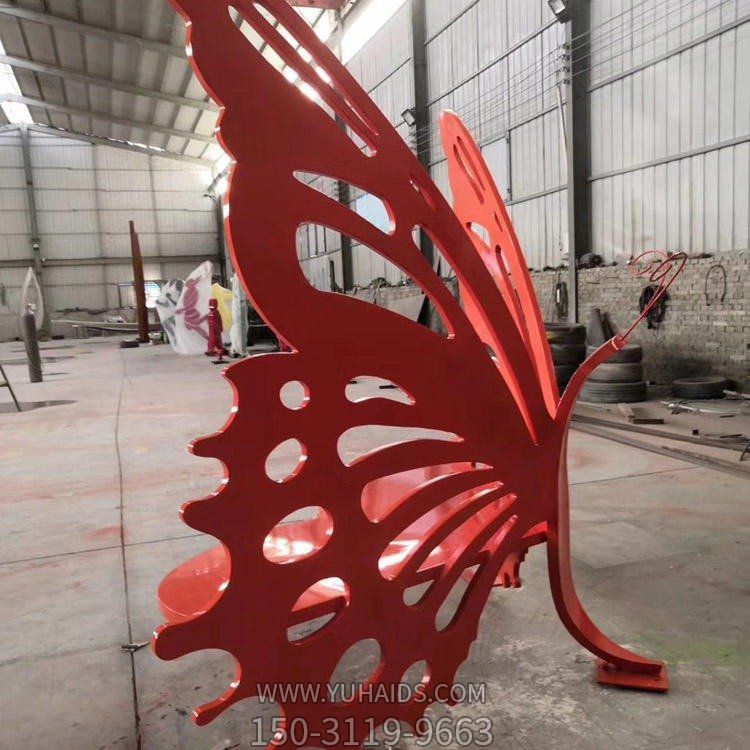 公园游乐场不锈钢彩绘蝴蝶博鱼网页版