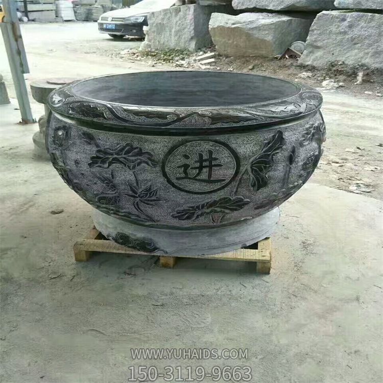 青石石雕公园户外花盆博鱼网页版