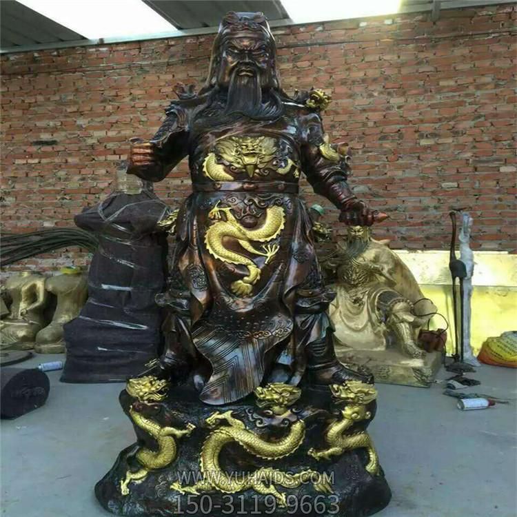 玻璃钢彩绘寺庙大型关公博鱼网页版