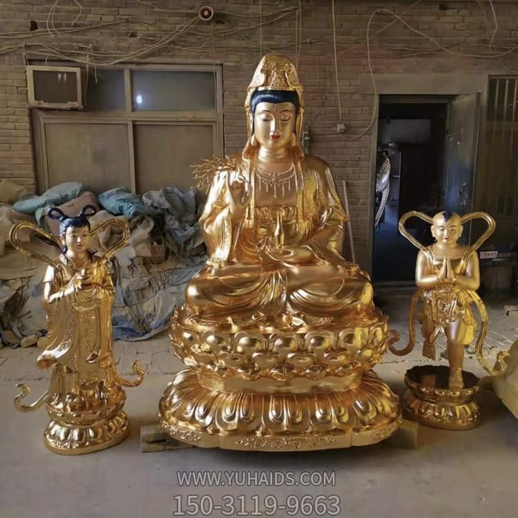 寺庙锻铜观音菩萨佛像关公博鱼网页版