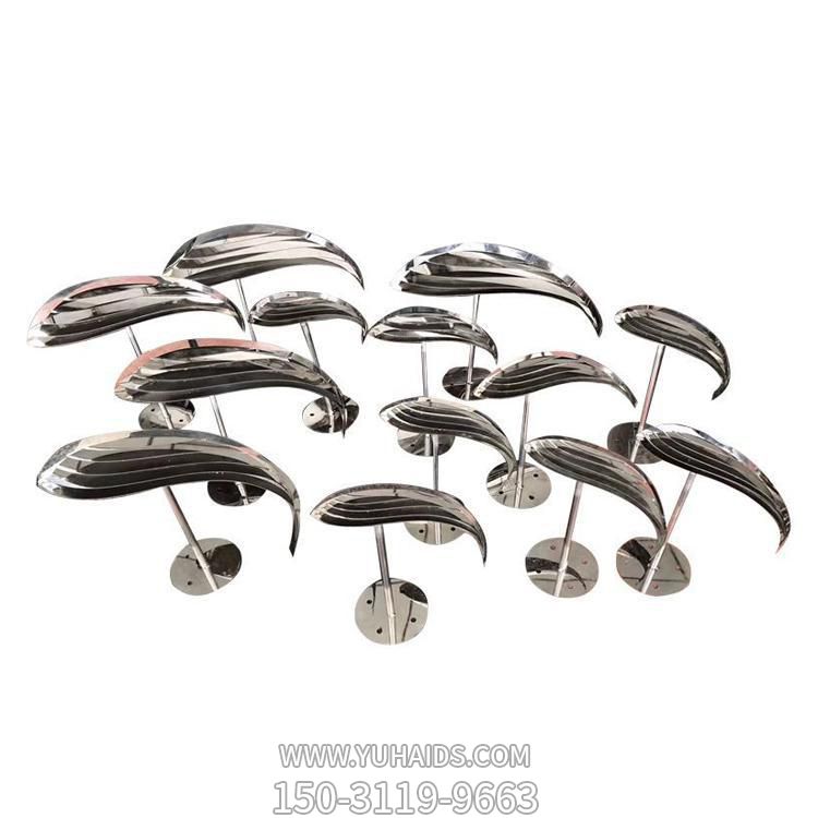 喷泉水景摆件不锈钢抽象小鱼博鱼网页版