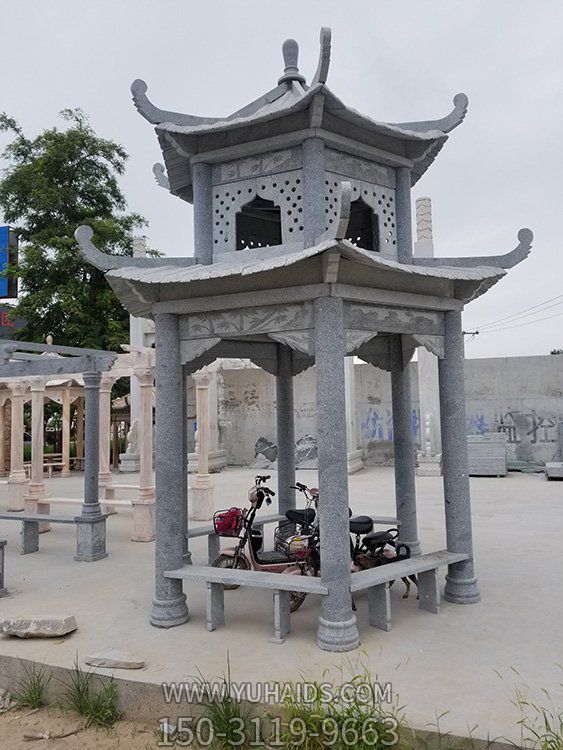 大理石石雕户外园林景观凉亭博鱼网页版