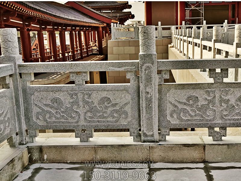 景区古建筑楼台装饰花岗岩围栏杆石雕博鱼网页版
