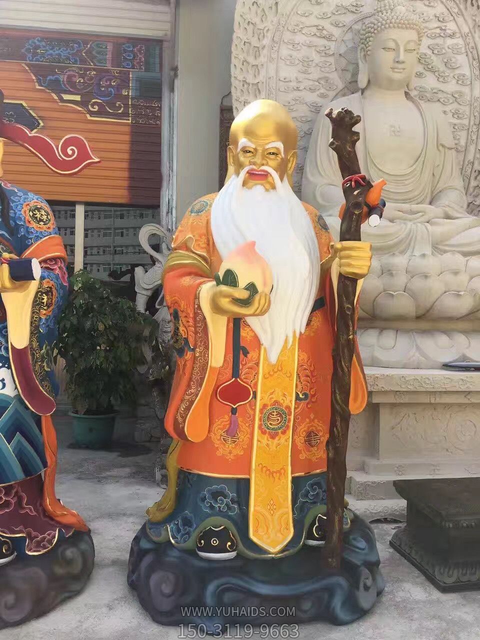 大型玻璃钢景区寿星人物景观福禄寿博鱼网页版