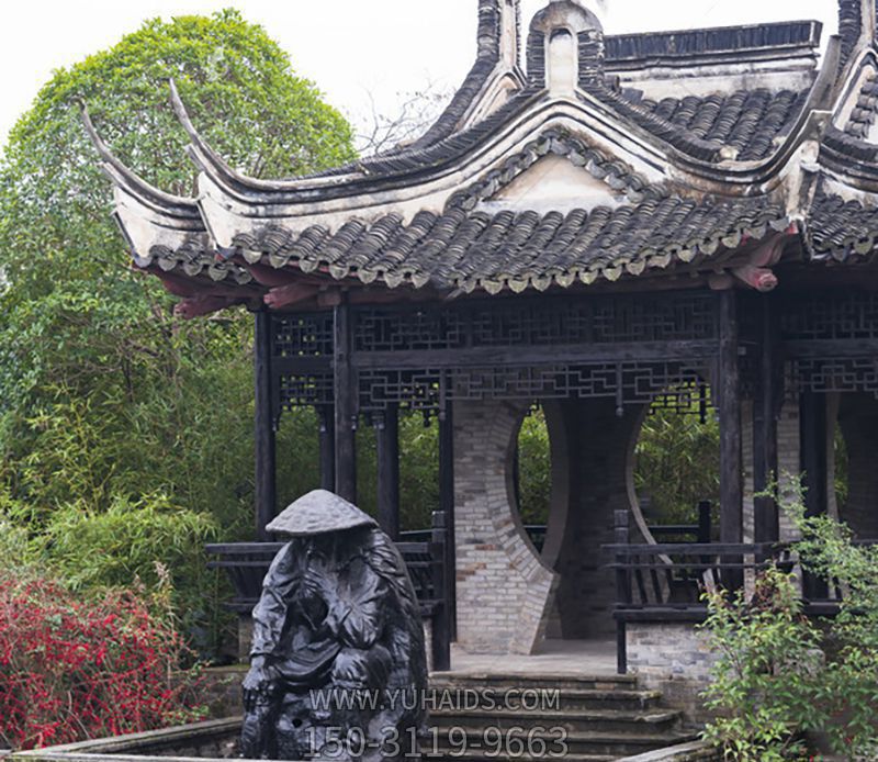 景区园林姜太公玻璃钢仿铜博鱼网页版 景区园林姜太公玻璃钢仿铜博鱼网页版