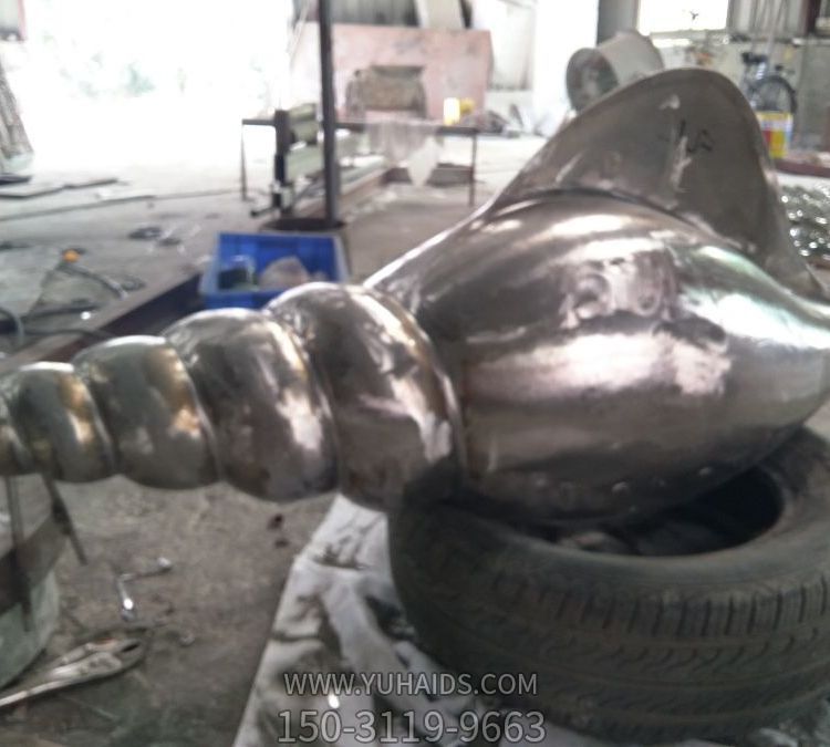 海洋公园创意不锈钢镜面海螺博鱼网页版