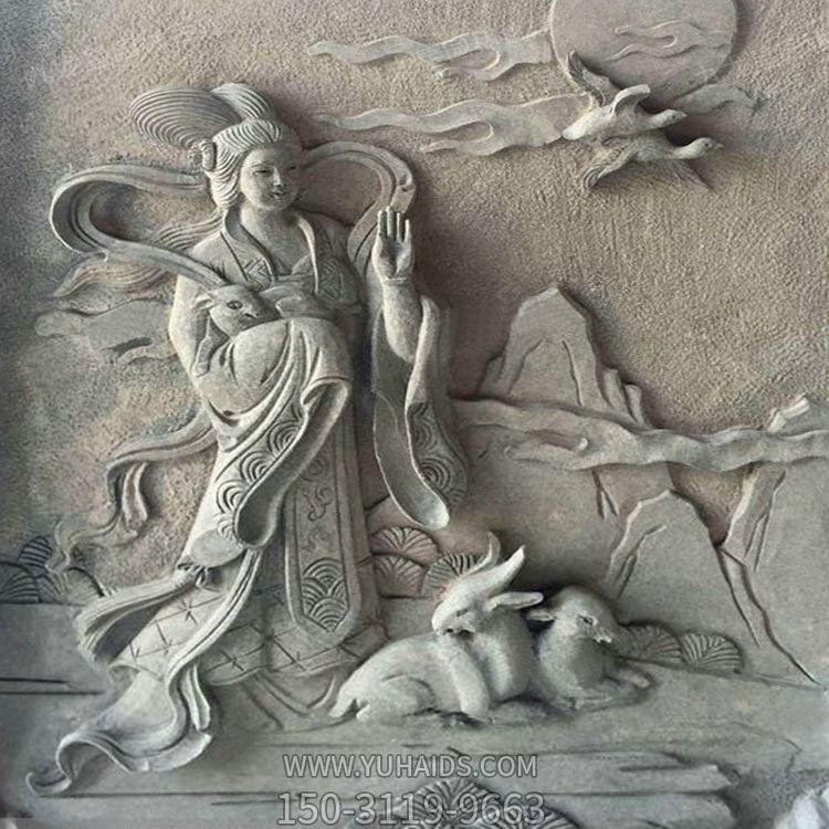 上古神话人物道教月神太阴星君嫦娥浮雕博鱼网页版 上古神话人物道教月神太阴星君嫦娥浮雕博鱼网页版