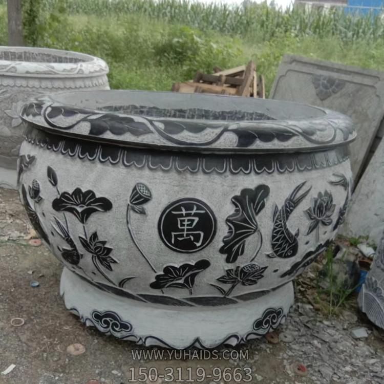 仿古做旧青石石雕庭院石缸博鱼网页版