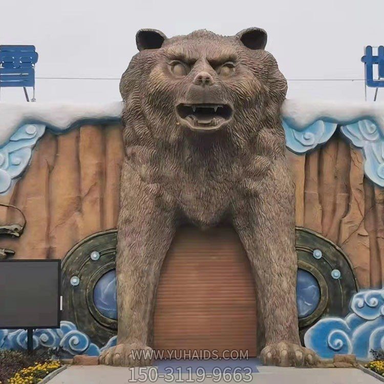 幼儿园 游乐场装饰玻璃钢卡通彩绘动物门头博鱼网页版