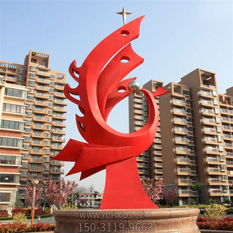 别墅小区不锈钢抽象景观标志博鱼网页版