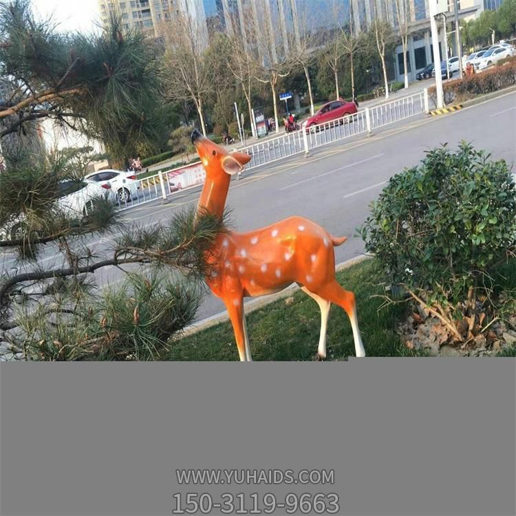 户外街道玻璃钢卡通梅花鹿博鱼网页版