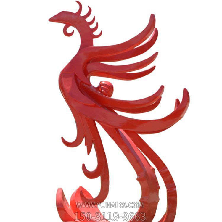 不锈钢户外园林广场大型抽象凤凰博鱼网页版