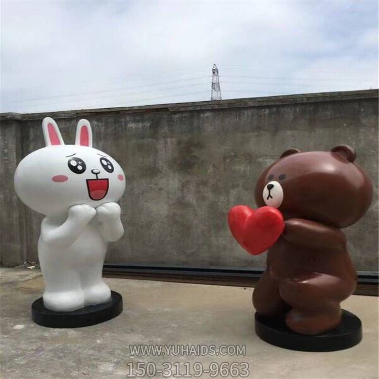 商业街摆放玻璃钢卡通公仔动物博鱼网页版