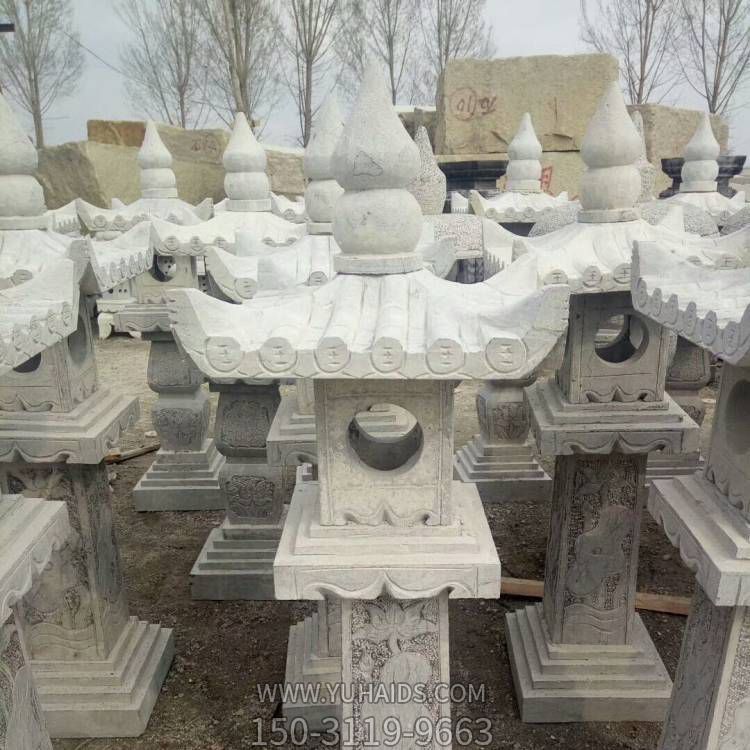 景区寺庙摆放大理石雕刻石灯笼石塔博鱼网页版
