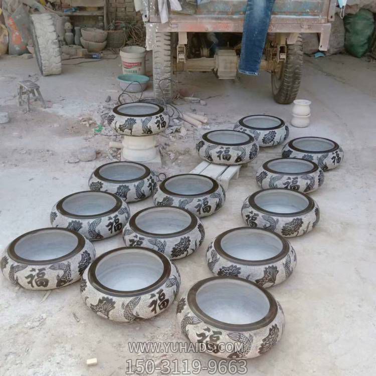 养鱼种花青石石雕浮雕缸博鱼网页版